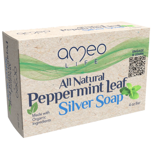 Natural Peppermint Silver Soap